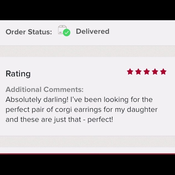 Hand-crafted Welsh Corgi Enamel Stud Earrings - Picture 3 of 3